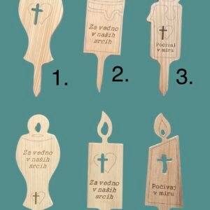 Lesene nagrobne svečke