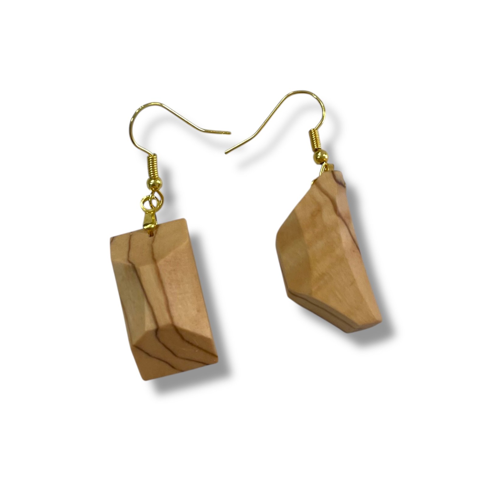 Leseni uhani unikat 3